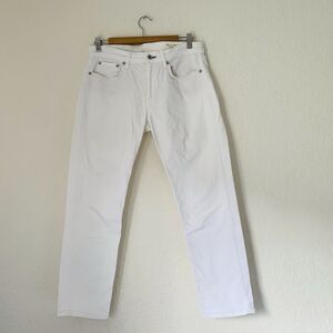 rag & bone White Ankle Crop Jeans